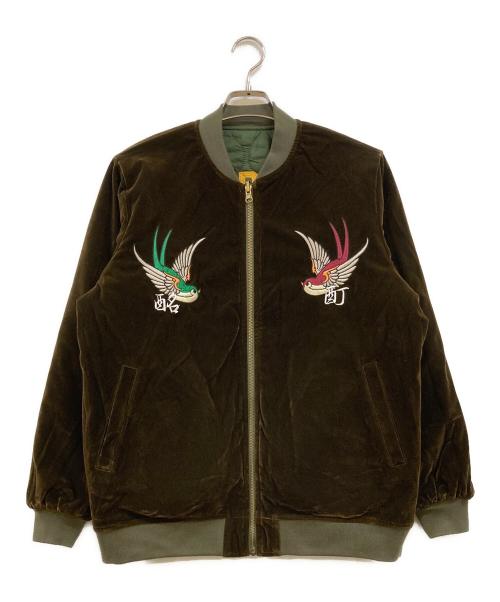 YOIDORE（ヨイドレ）YOIDORE (ヨイドレ) スーベニアリバーシブルジャケット カーキ サイズ:中ジョッキの古着・服飾アイテム