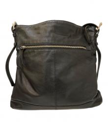 COACH（コーチ）の古着「レザーショルダーバッグ」｜ブラック