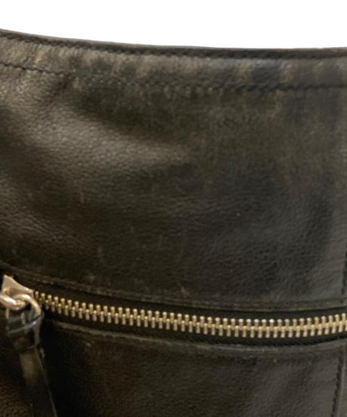 COACH（コーチ）COACH (コーチ) レザーショルダーバッグ ブラックの古着・服飾アイテム