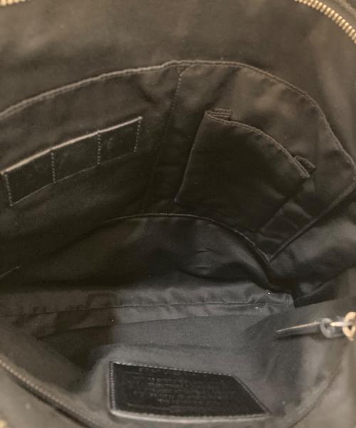COACH（コーチ）COACH (コーチ) レザーショルダーバッグ ブラックの古着・服飾アイテム
