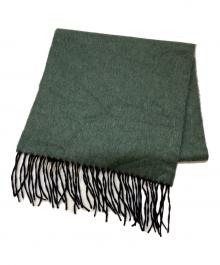 PIACENZA（ピアチェンツァ）の古着「バイカラーマフラー」｜グリーン