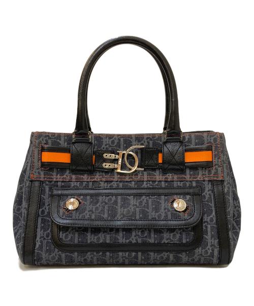 Christian Dior（クリスチャン ディオール）Christian Dior (クリスチャン ディオール) フライトライントロッタートートバッグ ブルーの古着・服飾アイテム