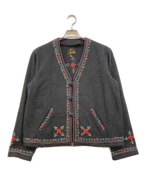 Needles（ニードルズ）Needles (ニードルズ) チロリアン刺繍カーディガン グレー サイズ:Sの古着・服飾アイテム
