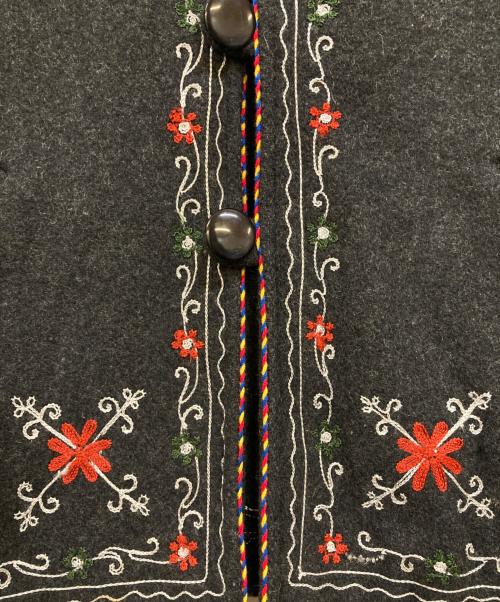 Needles（ニードルズ）Needles (ニードルズ) チロリアン刺繍カーディガン グレー サイズ:Sの古着・服飾アイテム