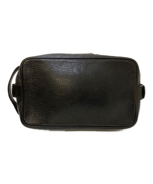 Burberry's（バーバリー）Burberry's (バーバリー) 裏地ノバチェック シャドーホース レザーセカンドバッグ ブラック サイズ:下記参照の古着・服飾アイテム