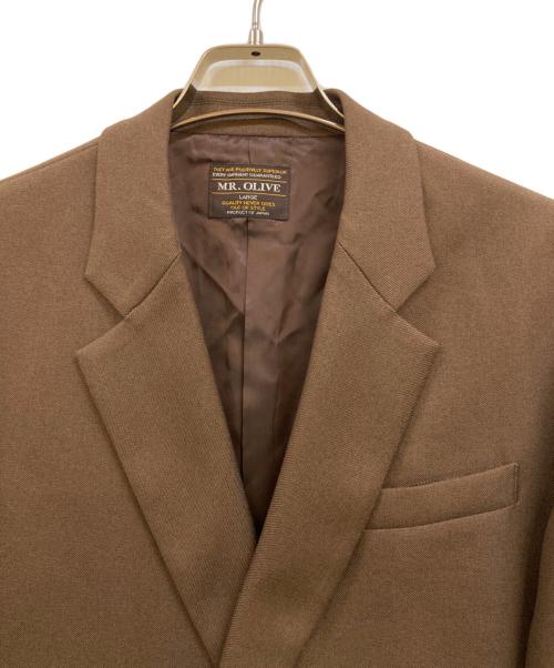 MR.OLIVE（ミスターオリーブ）MR.OLIVE (ミスターオリーブ) 2B DOUBLE BREASTED JACKET SETUP ブラウン サイズ:Lの古着・服飾アイテム