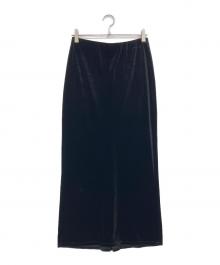 STUDIO DOE（スタジオドゥ）の古着「ベロアスカート」｜ブラック