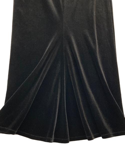STUDIO DOE（スタジオドゥ）STUDIO DOE (スタジオドゥ) ベロアスカート ブラック サイズ:Sの古着・服飾アイテム