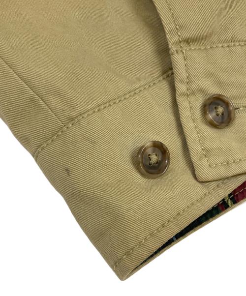 POLO RALPH LAUREN（ポロ・ラルフローレン）POLO RALPH LAUREN (ポロ・ラルフローレン) 裏地チェック ポニー刺繍 スイングトップ ベージュ サイズ:Sの古着・服飾アイテム