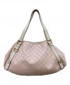 GUCCIグッチ）の古着「アビーGGキャンバス トートバッグ」｜ピンク×アイボリー