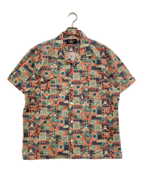 RRL（ダブルアールエル）RRL (ダブルアールエル) Print Woven Camp Shirt マルチカラー サイズ:Ｌの古着・服飾アイテム
