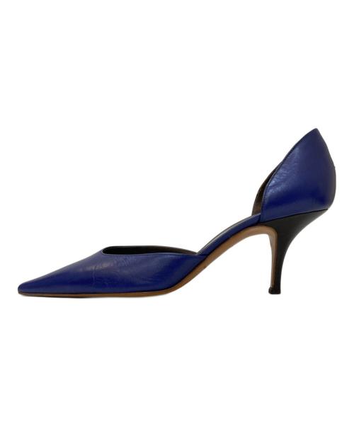 BALENCIAGA（バレンシアガ）BALENCIAGA (バレンシアガ) ポインテッドトゥパンプス ブルー サイズ:38の古着・服飾アイテム