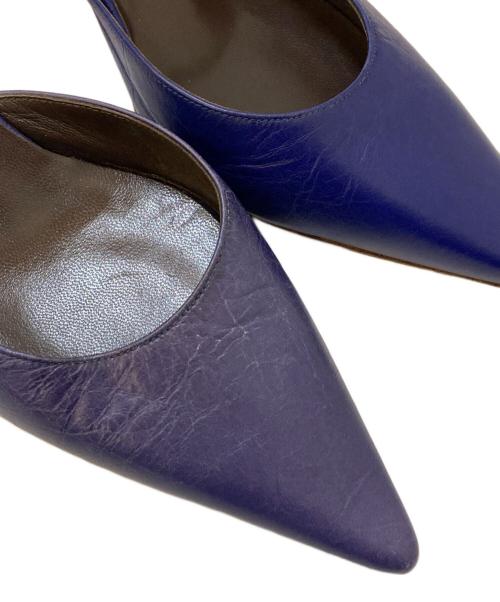 BALENCIAGA（バレンシアガ）BALENCIAGA (バレンシアガ) ポインテッドトゥパンプス ブルー サイズ:38の古着・服飾アイテム