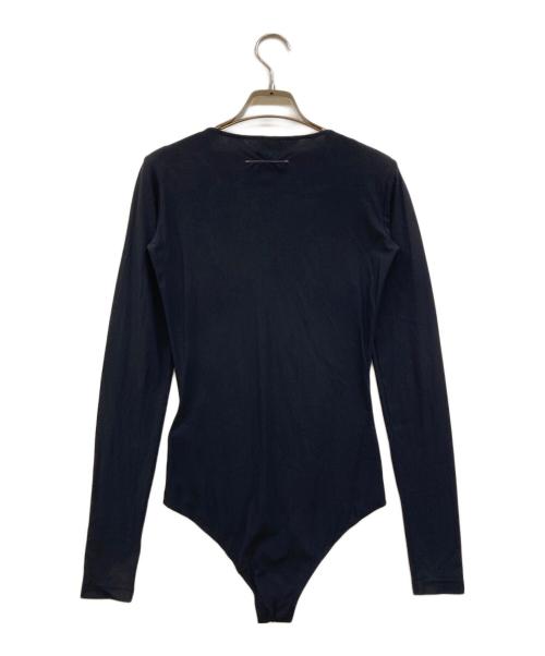 MM6 Maison Margiela（エムエムシックスメゾンマルジェラ）MM6 Maison Margiela (エムエムシックスメゾンマルジェラ) スタッズロゴ ボディスーツ ブラック サイズ:XSの古着・服飾アイテム