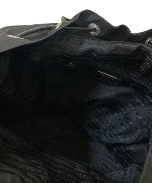PRADA（プラダ）PRADA (プラダ) 三角ロゴプレート ナイロンデイパック ブラックの古着・服飾アイテム