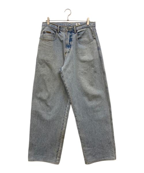 ck Calvin Klein（シーケーカルバンクライン）ck Calvin Klein (シーケーカルバンクライン) ワイドデニムパンツ インディゴ サイズ:33の古着・服飾アイテム