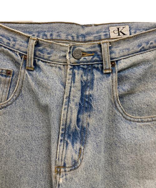 ck Calvin Klein（シーケーカルバンクライン）ck Calvin Klein (シーケーカルバンクライン) ワイドデニムパンツ インディゴ サイズ:33の古着・服飾アイテム