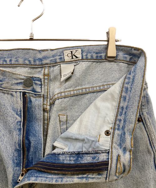 ck Calvin Klein（シーケーカルバンクライン）ck Calvin Klein (シーケーカルバンクライン) ワイドデニムパンツ インディゴ サイズ:33の古着・服飾アイテム