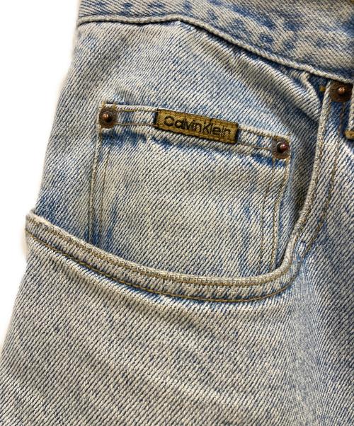 ck Calvin Klein（シーケーカルバンクライン）ck Calvin Klein (シーケーカルバンクライン) ワイドデニムパンツ インディゴ サイズ:33の古着・服飾アイテム