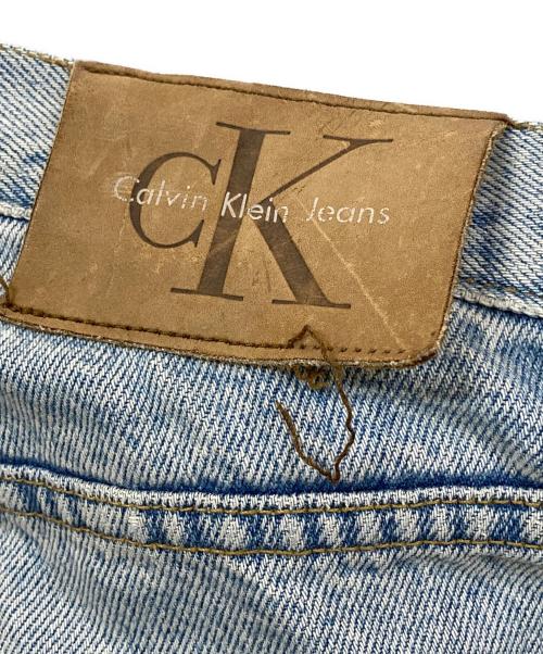 ck Calvin Klein（シーケーカルバンクライン）ck Calvin Klein (シーケーカルバンクライン) ワイドデニムパンツ インディゴ サイズ:33の古着・服飾アイテム