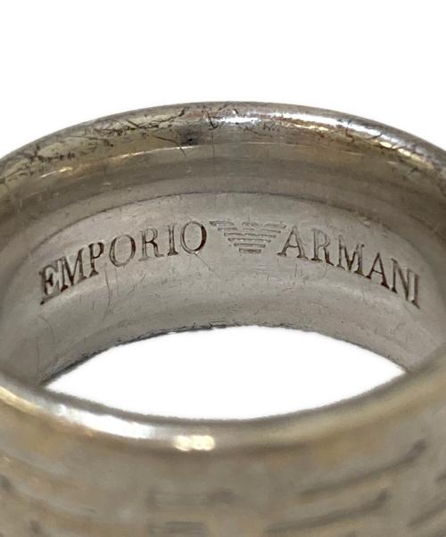 EMPORIO ARMANI（エンポリオ アルマーニ）EMPORIO ARMANI (エンポリオ アルマーニ) ロゴデザインリング サイズ:約16号の古着・服飾アイテム