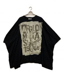 Vivienne Westwood ANGLOMANIA（ヴィヴィアンウエストウッドアングロマニア）の古着「Graphic Print Oversized T-Shirt」｜ブラック