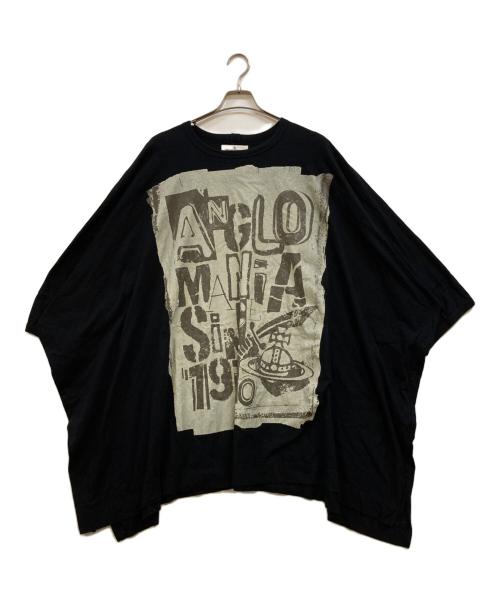 Vivienne Westwood ANGLOMANIA（ヴィヴィアンウエストウッドアングロマニア）Vivienne Westwood ANGLOMANIA (ヴィヴィアンウエストウッドアングロマニア) Graphic Print Oversized T-Shirt ブラック サイズ:38の古着・服飾アイテム
