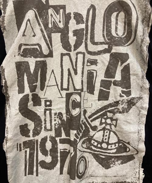 Vivienne Westwood ANGLOMANIA（ヴィヴィアンウエストウッドアングロマニア）Vivienne Westwood ANGLOMANIA (ヴィヴィアンウエストウッドアングロマニア) Graphic Print Oversized T-Shirt ブラック サイズ:38の古着・服飾アイテム