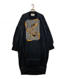 Vivienne Westwood ANGLOMANIA（ヴィヴィアンウエストウッドアングロマニア）の古着「Printed Sweatshirt Dress」｜ブラック