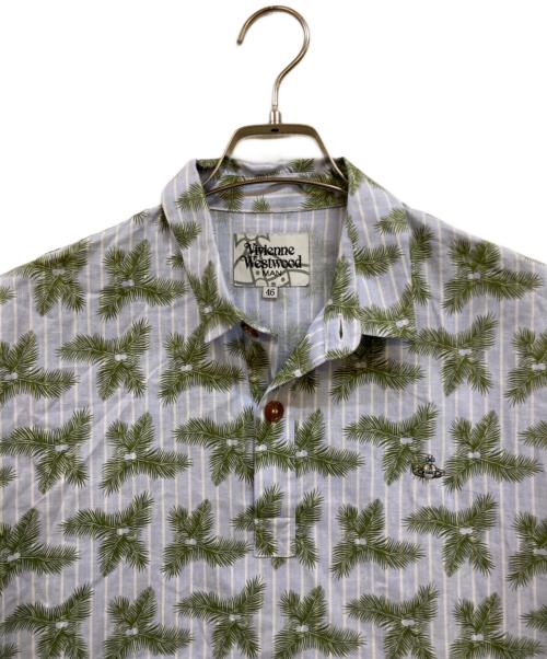 Vivienne Westwood man（ヴィヴィアン ウェストウッド マン）Vivienne Westwood man (ヴィヴィアン ウェストウッド マン) Pullover Hawaiian Shirt ブルー サイズ:46の古着・服飾アイテム