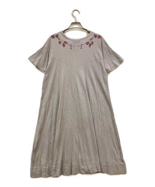 Vivienne Westwood RED LABEL（ヴィヴィアンウエストウッドレッドレーベル）Vivienne Westwood RED LABEL (ヴィヴィアンウエストウッドレッドレーベル) プリントワンピース グレー サイズ:2の古着・服飾アイテム