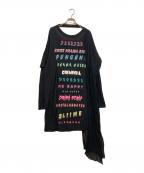 DIESELディーゼル）の古着「Asymmetrical Lace Dress」｜ブラック