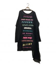 DIESEL（ディーゼル）の古着「Asymmetrical Lace Dress」｜ブラック