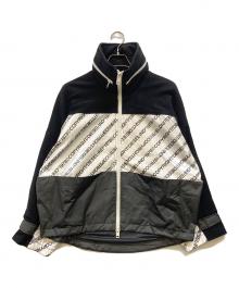 DIESEL（ディーゼル）の古着「Logo Print Jacket」｜ブラック×ホワイト