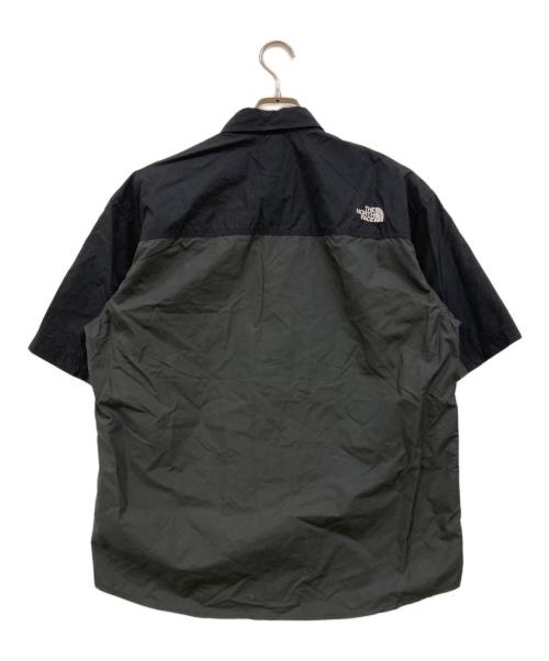 THE NORTH FACE（ザ ノース フェイス）THE NORTH FACE (ザ ノース フェイス) ショートスリーブヌプシシャツ ブラック×グレー サイズ:Ｍ 未使用品の古着・服飾アイテム