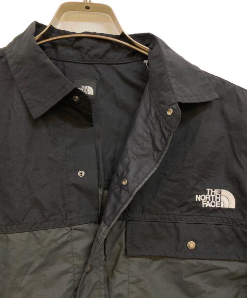 THE NORTH FACE（ザ ノース フェイス）THE NORTH FACE (ザ ノース フェイス) ショートスリーブヌプシシャツ ブラック×グレー サイズ:Ｍ 未使用品の古着・服飾アイテム