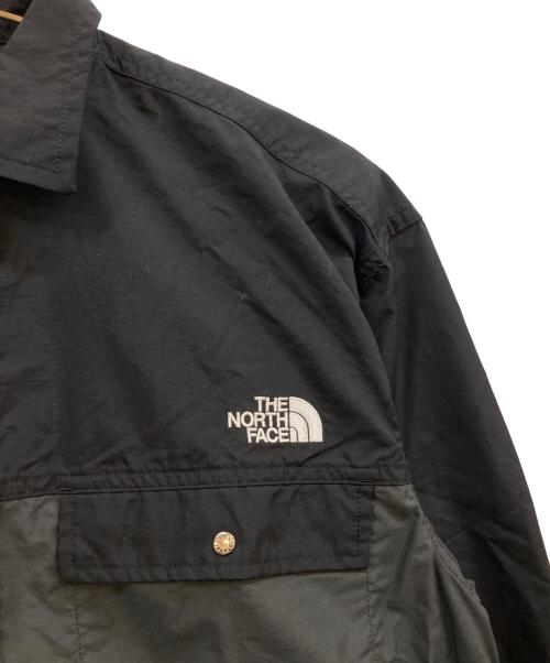 THE NORTH FACE（ザ ノース フェイス）THE NORTH FACE (ザ ノース フェイス) ロングスリーブヌプシシャツ ブラック×グレー サイズ:Ｍ 未使用品の古着・服飾アイテム