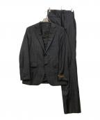 TAKEO KIKUCHI×LORO PIANAタケオキクチ×ロロピアーナ）の古着「ホームスパンカノニコドレス セットアップ スーツ」｜ブラック×グレー
