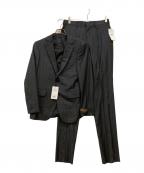 TAKEO KIKUCHI×LORO PIANAタケオキクチ×ロロピアーナ）の古着「ホームスパンカノニコドレス セットアップ」｜ブラック×グレー