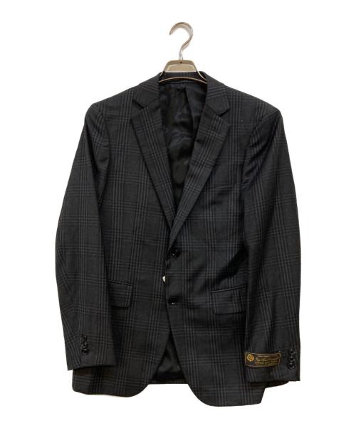 TAKEO KIKUCHI（タケオキクチ）TAKEO KIKUCHI (タケオキクチ) LORO PIANA (ロロピアーナ) ホームスパンカノニコドレス セットアップ ブラック×グレー サイズ:2の古着・服飾アイテム