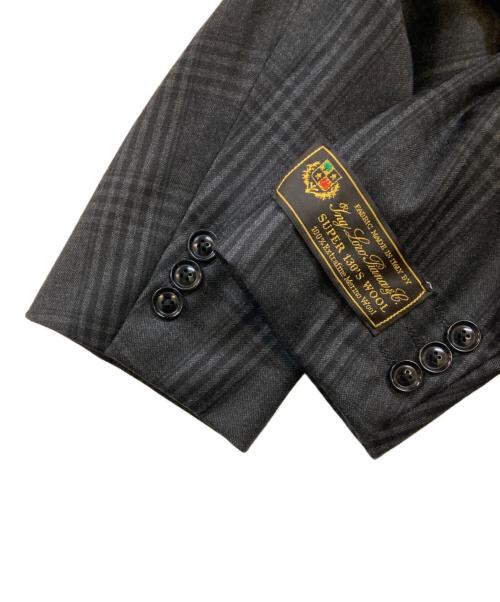 TAKEO KIKUCHI（タケオキクチ）TAKEO KIKUCHI (タケオキクチ) LORO PIANA (ロロピアーナ) ホームスパンカノニコドレス セットアップ ブラック×グレー サイズ:2の古着・服飾アイテム