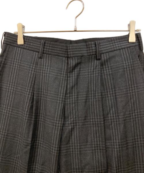 TAKEO KIKUCHI（タケオキクチ）TAKEO KIKUCHI (タケオキクチ) LORO PIANA (ロロピアーナ) ホームスパンカノニコドレス セットアップ スーツ ブラック×グレー サイズ:2の古着・服飾アイテム