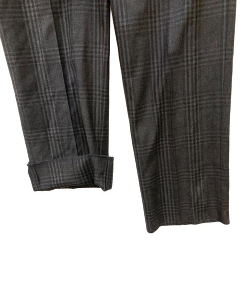 TAKEO KIKUCHI（タケオキクチ）TAKEO KIKUCHI (タケオキクチ) LORO PIANA (ロロピアーナ) ホームスパンカノニコドレス セットアップ ブラック×グレー サイズ:2の古着・服飾アイテム