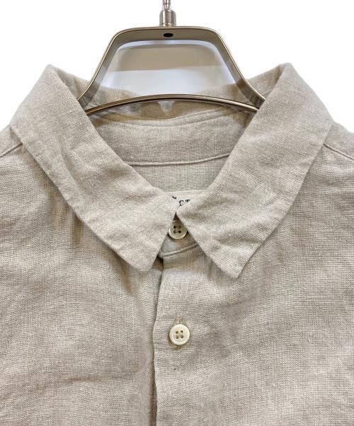 nestrobe confect（ネストローブ コンフェクト）nestrobe confect (ネストローブ コンフェクト) リネンシャツ ベージュ サイズ:5の古着・服飾アイテム