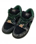 NIKE SB×There Skateboardsナイキエスビー×ゼアスケートボード）の古着「Dunk Low Pro "Anthracite and Gorge Green"」｜ブラック×グリーン