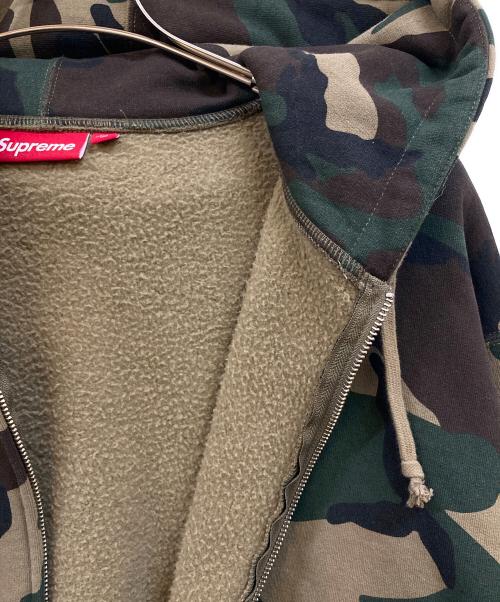 SUPREME（シュプリーム）SUPREME (シュプリーム) Big Logo Zip Up Hooded Sweatshirt カーキ サイズ:Ｍの古着・服飾アイテム