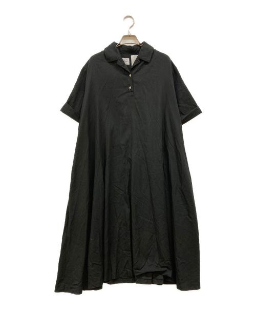 foufou（フーフー）foufou (フーフー) 半袖ワンピース ブラックの古着・服飾アイテム