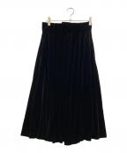 foufouフーフー ザドレス）の古着「ベロアフレアスカート」｜ブラック