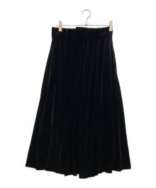 foufou（フーフー ザドレス）の古着「ベロアフレアスカート」｜ブラック