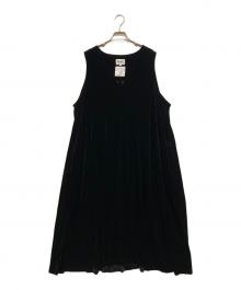foufou（フーフー ザドレス）の古着「ベロアワンピース」｜ブラック